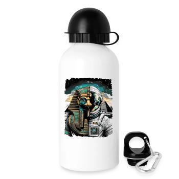 Horus as Futuristic Astronaut Concept - Drinks Bottle with Lid 500 ml - white - Right