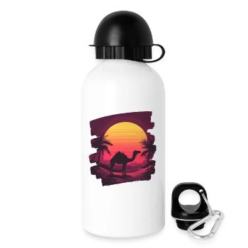 Kamel - Trinkflasche mit Deckel 500 ml - Weiß - Rechts