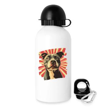 American Staffordshire - Drinks Bottle with Lid 500 ml - white - Right
