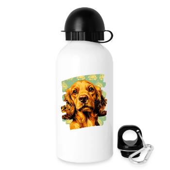 Cocker Spaniel - Gourde avec bouchon 500 ml - blanc - Droite