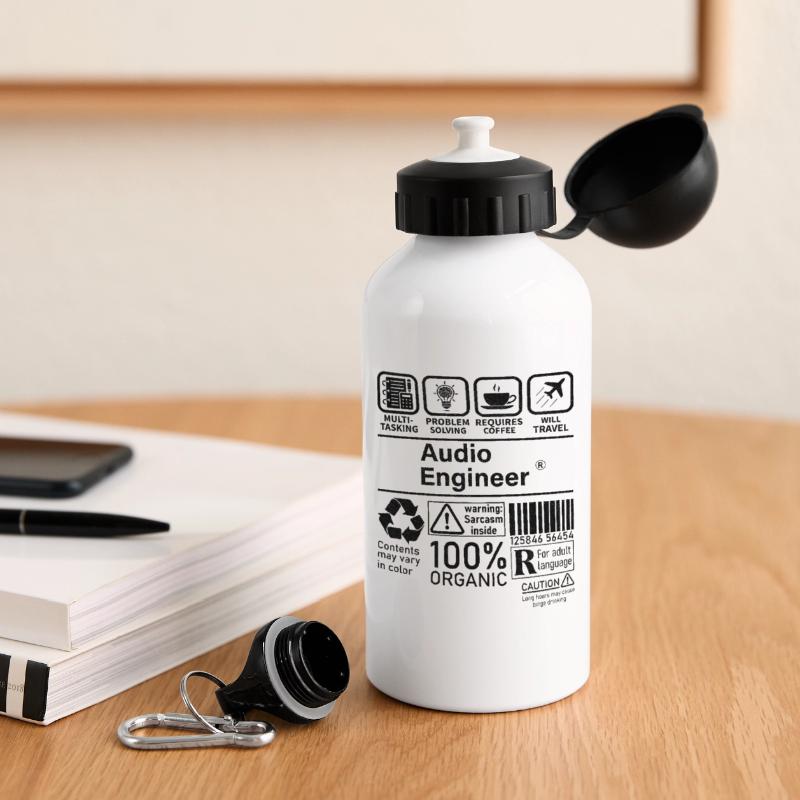 Audio Engineer multi tasking problem solving Drinks Bottle with Lid 500 ml