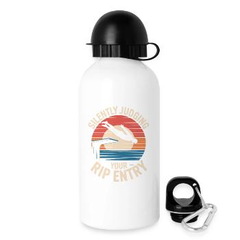 Diving diving board - Drinks Bottle with Lid 500 ml - white - Right