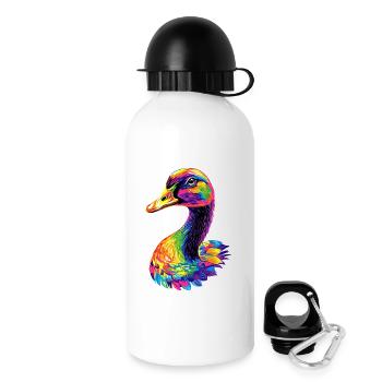 Gans Süße Gänseküken Gans Küken Ente Kleine Gänse - Trinkflasche mit Deckel 500 ml - Weiß - Rechts