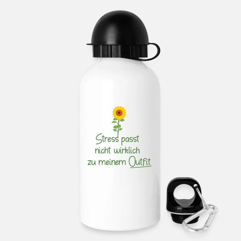 Statement-Design-Écriture-sur-FemmeCoupe avec un - Gourde avec bouchon 500 ml - blanc