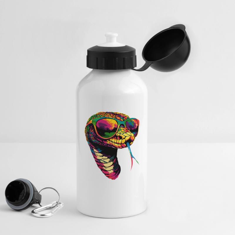 serpent, python, cobra, serpent à sonnettes, serpents Gourde avec bouchon 500 ml