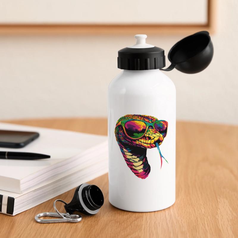 serpent, python, cobra, serpent à sonnettes, serpents Gourde avec bouchon 500 ml