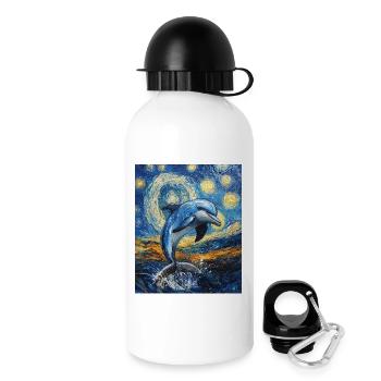 Delfin Style Van Gogh Étoilé - Gourde avec bouchon 500 ml - blanc - Droite
