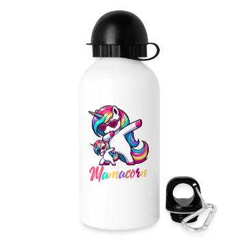 Mamacorn Mom Unicorn Mother Baby Grain Unicorn - Drinks Bottle with Lid 500 ml - white - Right