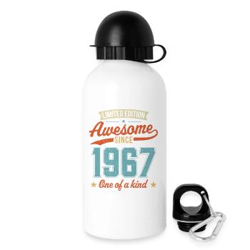 Awesome Since 1967 - Drinks Bottle with Lid 500 ml - white - Right