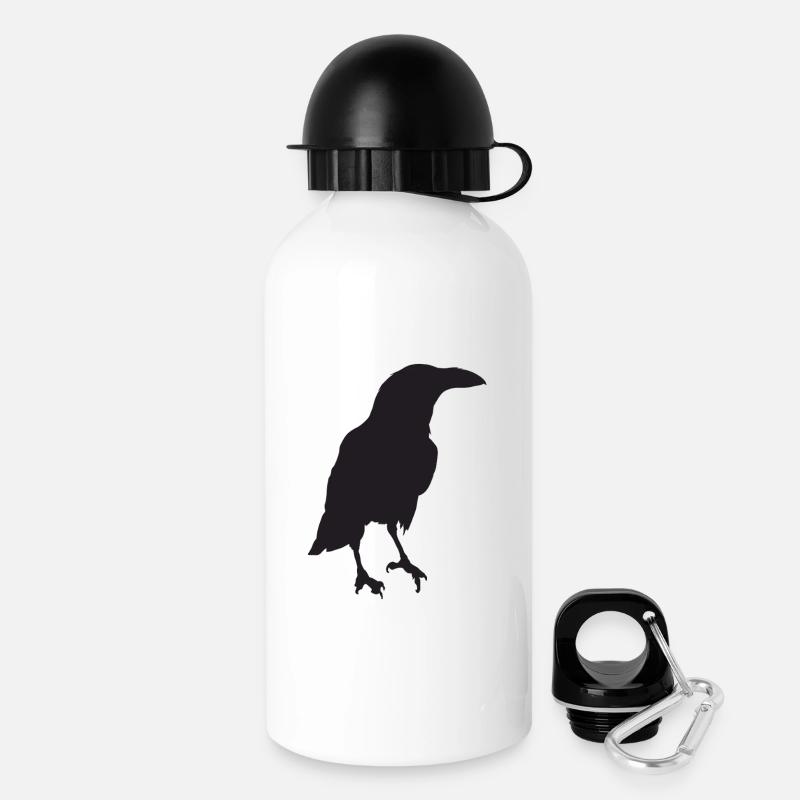 Crow IV - Drinks Bottle with Lid 500 ml - white
