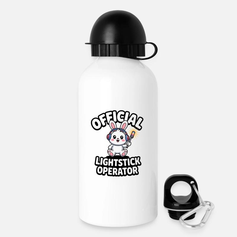 K-Pop Fan Lightstick Corée - Gourde avec bouchon 500 ml - blanc