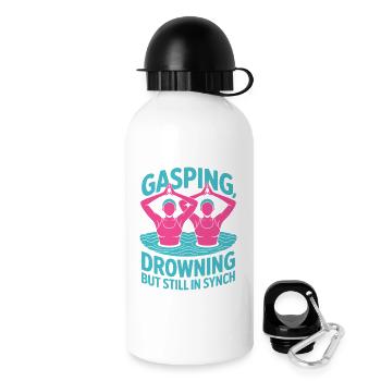 Synchronschwimmen Kunstschwimmen Wassersport - Trinkflasche mit Deckel 500 ml - Weiß - Rechts