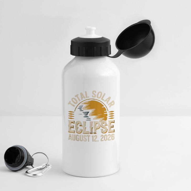 Total Solar Eclipse 2026 Totality August 12 Drinks Bottle with Lid 500 ml