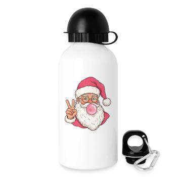 Gomme à mâcher du Père Noël - Gourde avec bouchon 500 ml - blanc - Droite