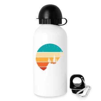 Hiking Hiker Mountaineer Gift - Drinks Bottle with Lid 500 ml - white - Right