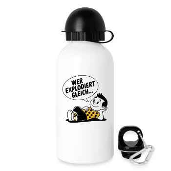 QUI EST SUR LE POINT D’EXPLOSER - Gourde avec bouchon 500 ml - blanc - Droite
