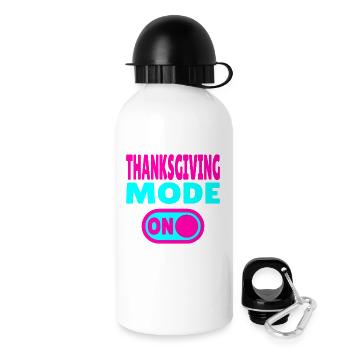 Thanksgiving Mode ON - Drinks Bottle with Lid 500 ml - white - Right