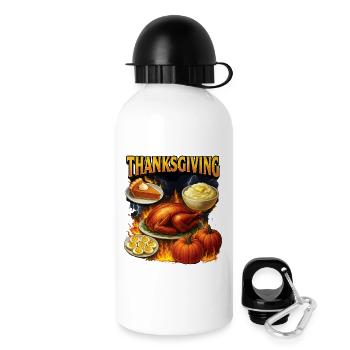 Action de grâce - Gourde avec bouchon 500 ml - blanc - Droite