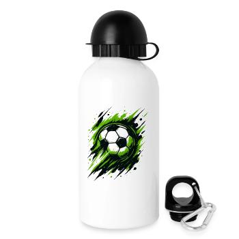 Pouvoir du football néon, soirée du stade - Gourde avec bouchon 500 ml - blanc - Droite