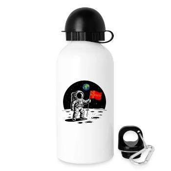 Norman Astronaut Normandy Pride Space Humor - Drinks Bottle with Lid 500 ml - white - Right