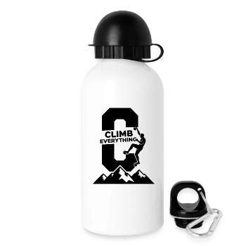 Climb Everything Kletterabenteuer - Trinkflasche mit Deckel 500 ml - Weiß - Rechts