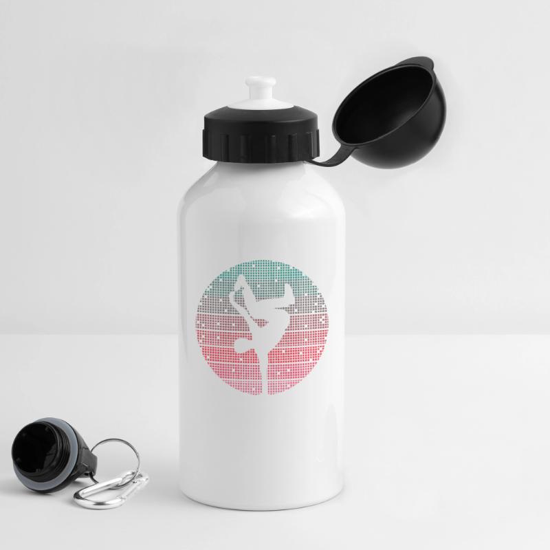 Breakdance Dance Breakdancer Retro Breakdancer Drinks Bottle with Lid 500 ml