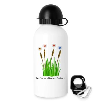 DIE BERÜHMTEN SOCIAL REEDS! - Trinkflasche mit Deckel 500 ml - Weiß - Rechts