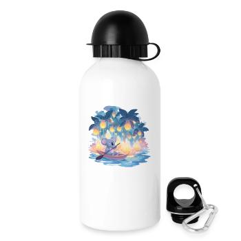 Lichterwald Koala Bootreise - Trinkflasche mit Deckel 500 ml - Weiß - Rechts