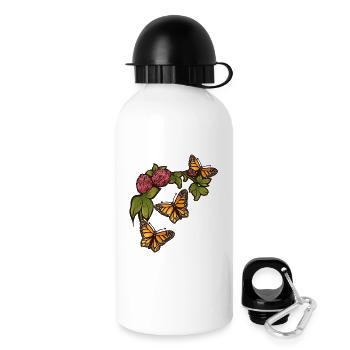 Monarch Bloom Garden - Drinks Bottle with Lid 500 ml - white - Right