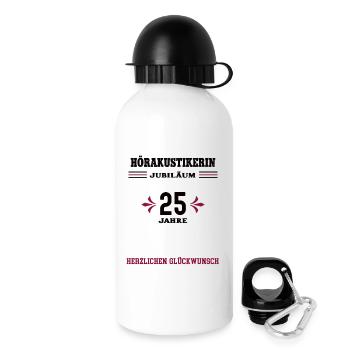 Hearing aid acoustician 25th anniversary 25th acoustician - Drinks Bottle with Lid 500 ml - white - Right