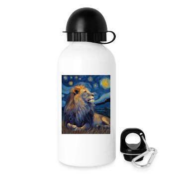 Lion Van Gogh - Gourde avec bouchon 500 ml - blanc - Droite