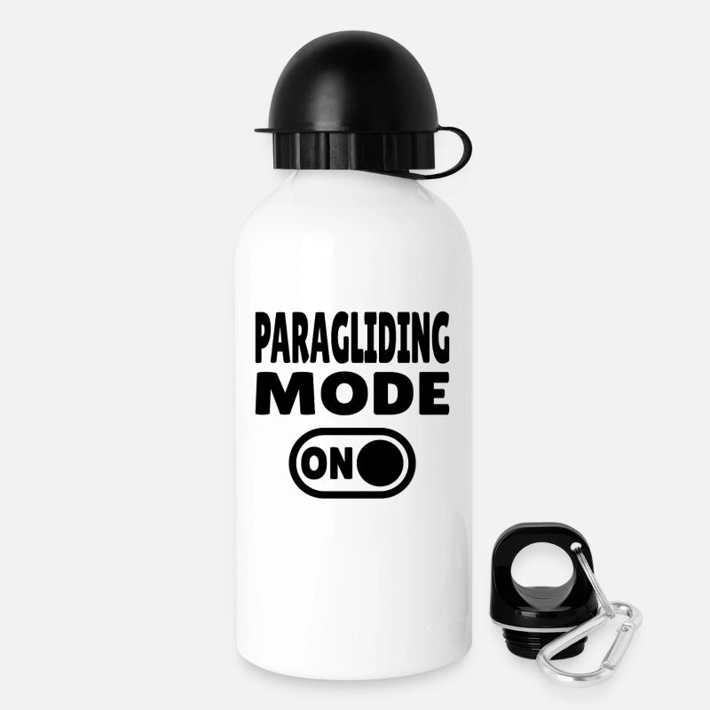 Mode parapente ACTIVÉ – Parapente Liberté - Gourde avec bouchon 500 ml - blanc