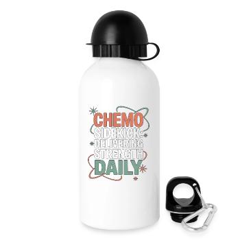 Oncology Nurse Chemo Sidekick Healthcare Worker - Drinks Bottle with Lid 500 ml - white - Right