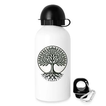 Tree of Life - Gaia - Nature - Drinks Bottle with Lid 500 ml - white - Right