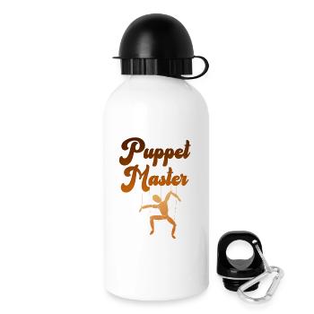 Silhouette du marionnettiste - Gourde avec bouchon 500 ml - blanc - Droite
