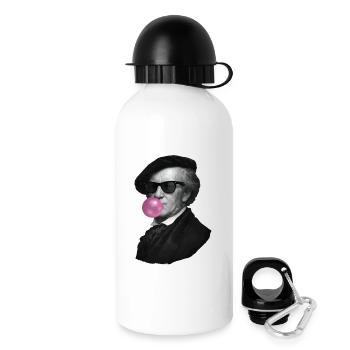 Vintage Bubblegum Portrait Pop Art - Drinks Bottle with Lid 500 ml - white - Right
