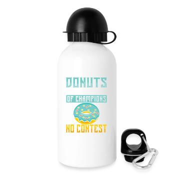 Restauration rapide en donuts - Gourde avec bouchon 500 ml - blanc - Droite
