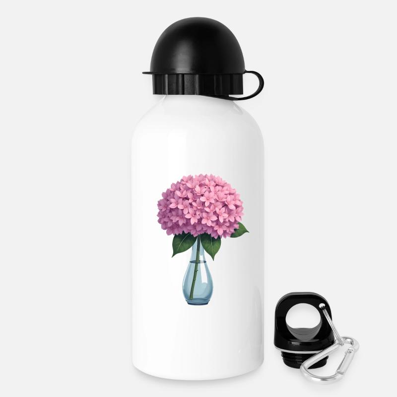 Hortensia - Gourde avec bouchon 500 ml - blanc