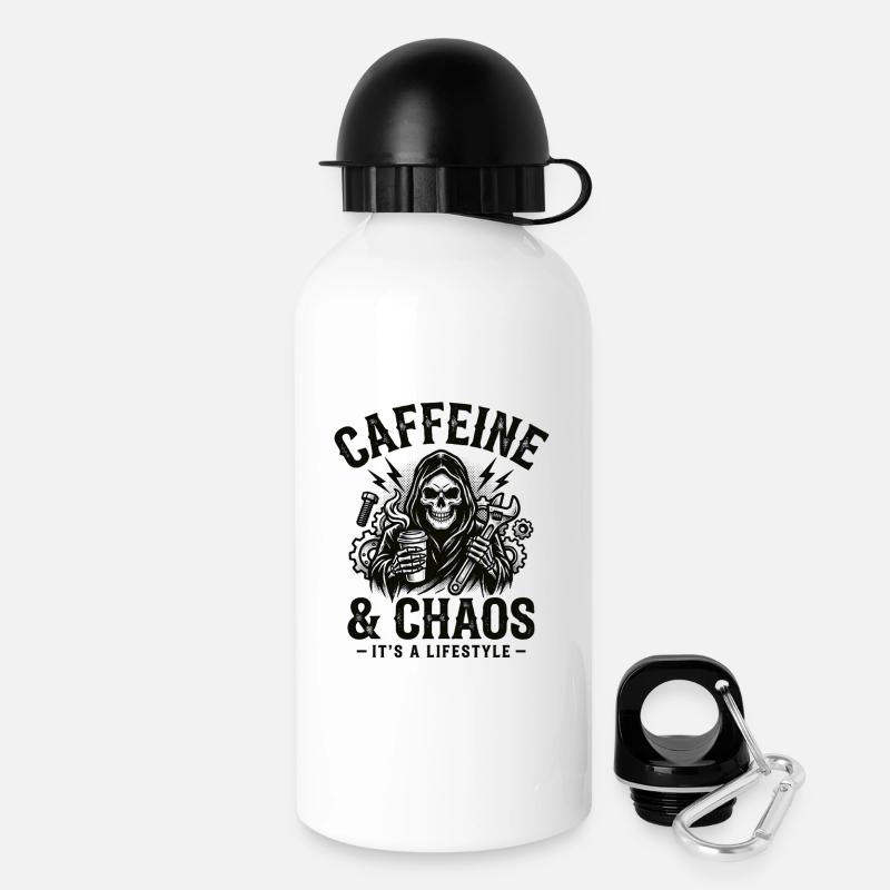 Mechanic Humor Design for Mechanic Fans - Drinks Bottle with Lid 500 ml - white