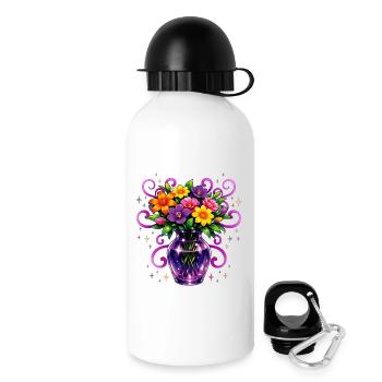 Beltane Blessings May Day Mystical Flower - Drinks Bottle with Lid 500 ml - white - Right