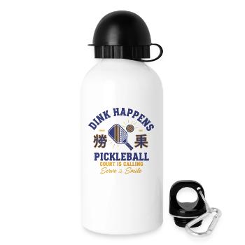 Joueur drôle de pickleball Dink Happen Love - Gourde avec bouchon 500 ml - blanc - Droite