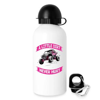 UTV Off Road Girl Woman 4 Wheeler Side by side - Drinks Bottle with Lid 500 ml - white - Right