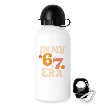 Dans mon mème d’humour italien de la pourriture cervementale de l’ère 67 des Six Sept - Gourde avec bouchon 500 ml - blanc - Droite