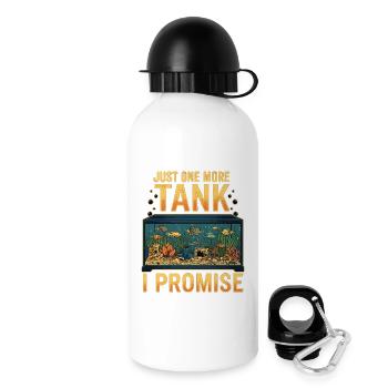 Aquarium Saying Just One More Tank - Drinks Bottle with Lid 500 ml - white - Right