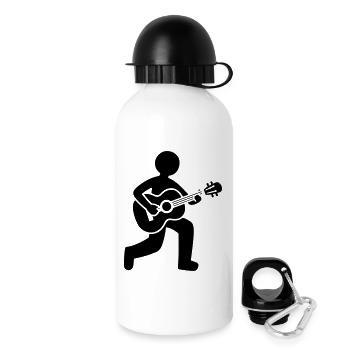Guitarist Acoustic Guitar - Drinks Bottle with Lid 500 ml - white - Right