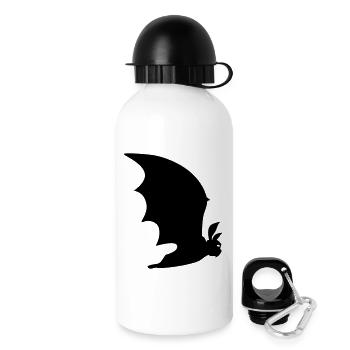 Fledermaus Cartoon – Gothic Nacht Halloween Shirt - Trinkflasche mit Deckel 500 ml - Weiß - Rechts