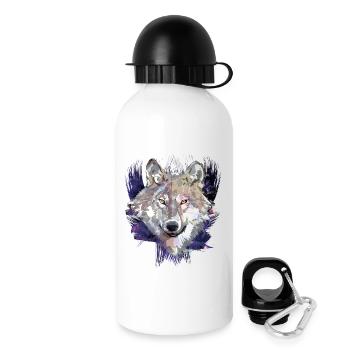 Wolf | Animal | Grey Wolf - Drinks Bottle with Lid 500 ml - white - Right
