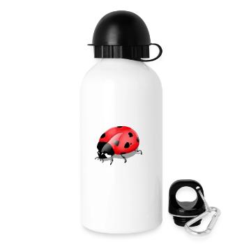 Insekt Print - Trinkflasche mit Deckel 500 ml - Weiß - Rechts