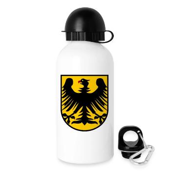 L’aigle allemand - Gourde avec bouchon 500 ml - blanc - Droite