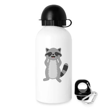 Ratons laveurs - Gourde avec bouchon 500 ml - blanc - Droite